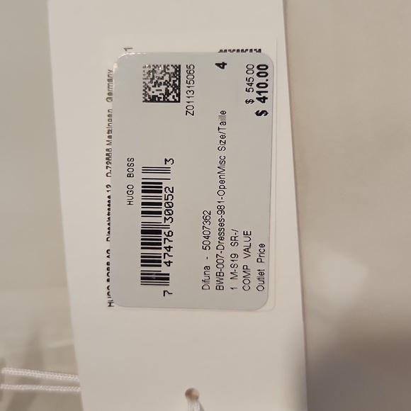 NWT Hugo Boss Silk Dress size 4 - Picture 5 of 6